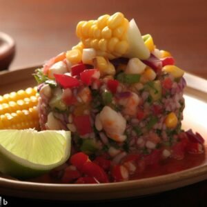 Ceviche Peruano: Frescor dos Frutos do Mar com Limão