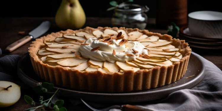 Tarte de Maçã com Creme de Baunilha e Crosta Crocante