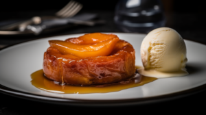 Tarte Tatin de Maçã com Sorvete de Baunilha de Madagascar | Maravilhosa
