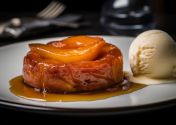 Tarte Tatin de Maçã com Sorvete de Baunilha de Madagascar | Maravilhosa