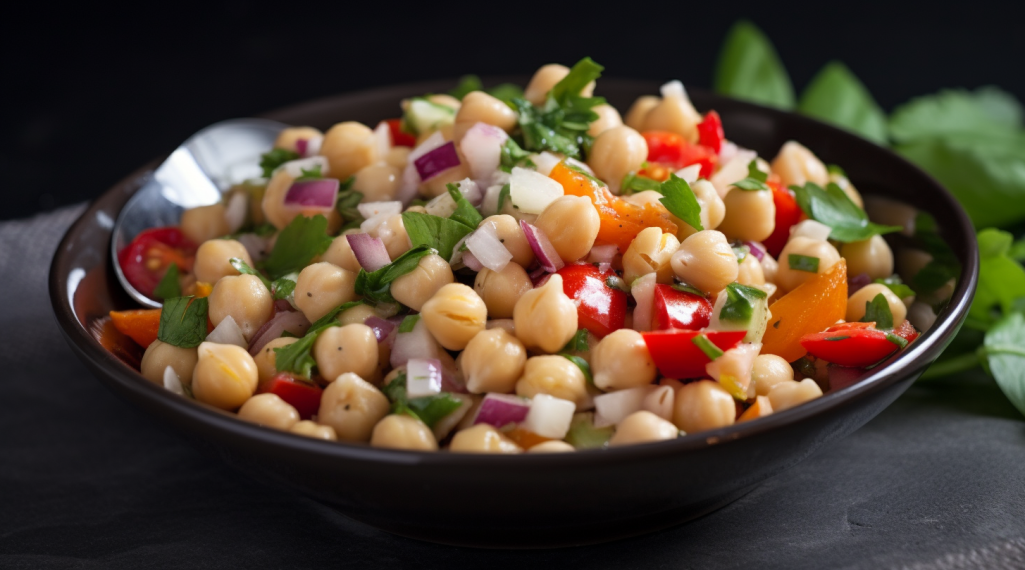 Salada de Grão-de-Bico: Emagreça com Prazer e Saciedade! 1 Salada de Grão-de-Bico: Emagreça com Prazer e Saciedade!