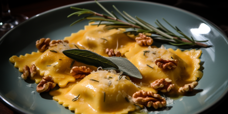 vendedorglobal Delicious Pumpkin Ravioli with Sage Butter and W 21fb7735 4ef2 4a83 820d cf5436da5f75