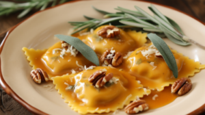Ravióli de Abóbora com Manteiga de Sálvia e Nozes: Uma Receita Perfeita
