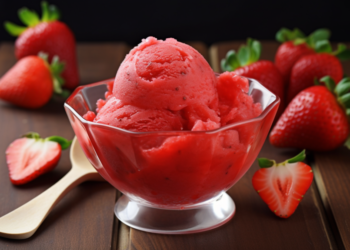 Gelado de Morango Fit: Sobremesa Leve e Saborosa